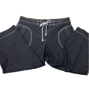 Denver Hayes  y2k black casual pants with white stitching